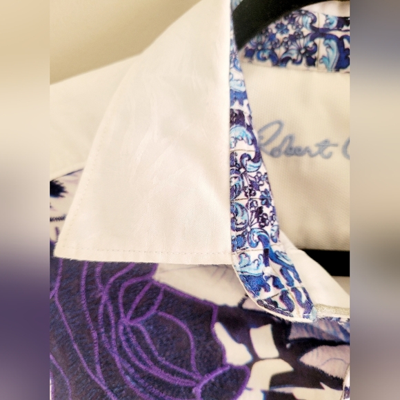 Robert Graham $328 Luxe Chinoserie Seen Exclusive Embroidered 100% Cotton Medium - Picture 4 of 16